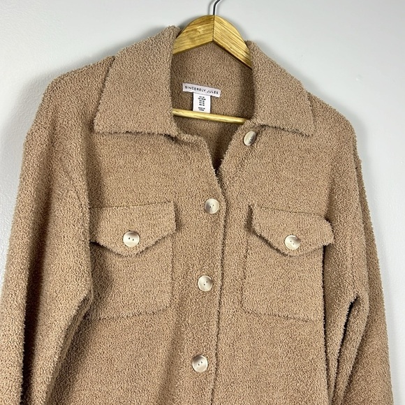Sincerely Jules for Bandier Cream Aspen Sherpa Shacket EUC - Picture 7 of 11